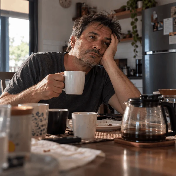 Mais café do que descanso e mesmo assim sem energia